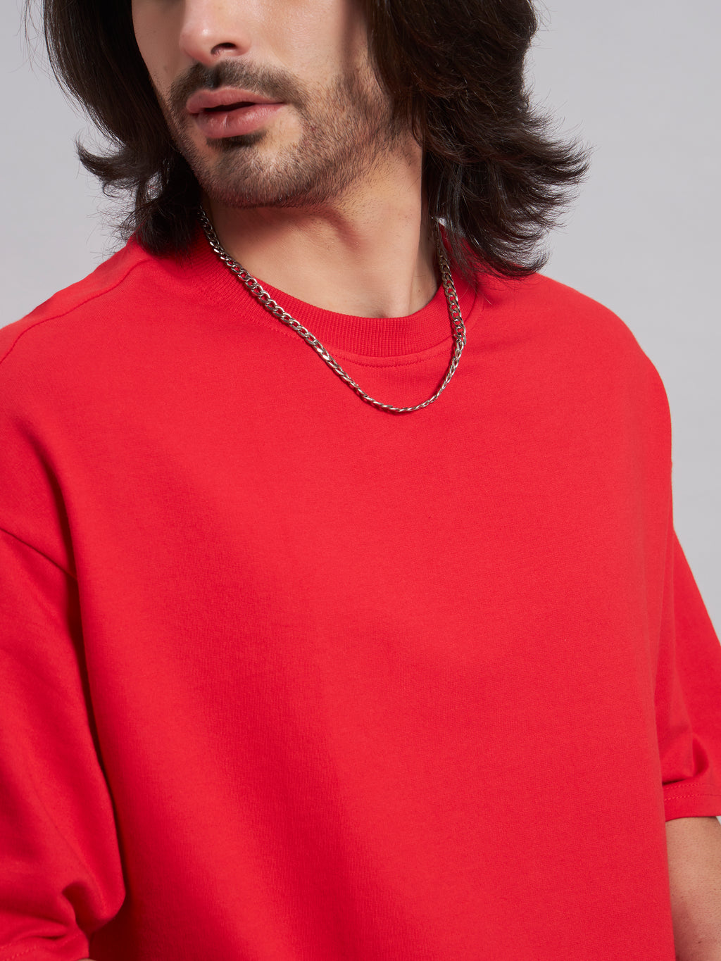 Inspiring Red Oversized Tee