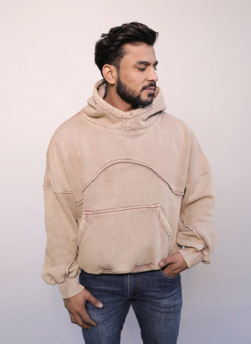 sandstone stitche hoodie